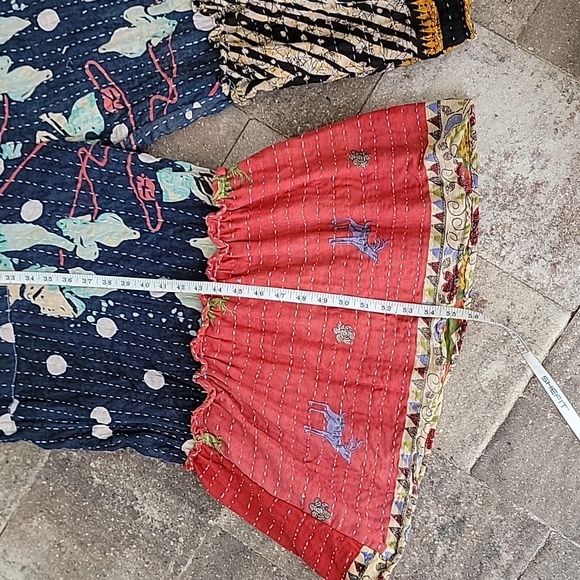 Kantha Cotton Overalls Oversized Sz XL through 2X Has Big Pockets In The Front - Picture 6 of 8